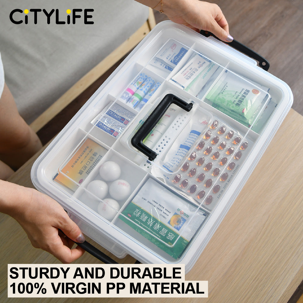 Citylife 8L Storage Box Container Home Medicine Box Medical Multi
