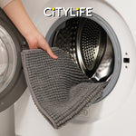 (Bundle of 2) Citylife Soft and Fluffy Chenille Floor Mat Extra Thick Bathroom Floor Mat Doormat DD-0015