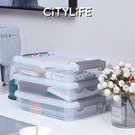 Citylife 4.5L Widea Stackable A4 Organizing Box File Storage Container Box X-6312