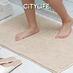 (Bundle of 2) Citylife Soft and Fluffy Chenille Floor Mat Extra Thick Bathroom Floor Mat Doormat DD-0015