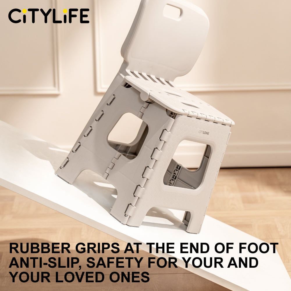 Citylife Foldable Stool Folding Portable Collapsible Sturdy