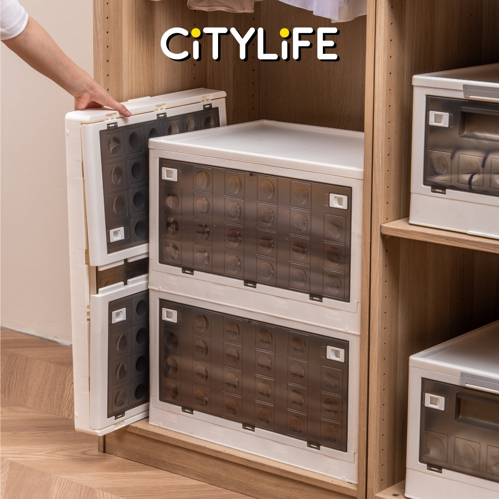 Citylife 1.2L to 9.7L Multi-Purpose Rectangular Storage Holder for Desk Cupboard Pantry with Multiple Sizes H-7334-40 BROWN