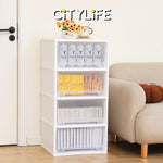 Citylife 108L 4 Tier Storage Cabinet Space Saving Drawer Knock Down Cabinet Cabinet Organizer G-5090