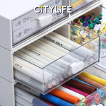 Citylife 4.8L Stationery Organizer Desk Organiser Drawer Organizer Stackable Desktop Organiser H-7287