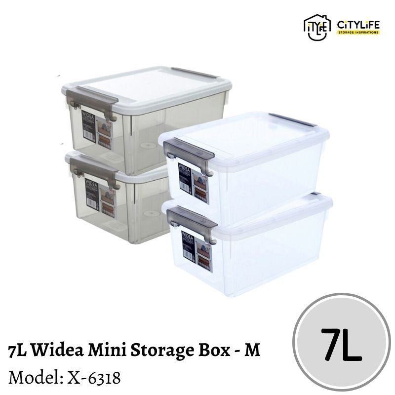 (Bundle of 2) Citylife 7L Multi-Purpose Widea Stackable Storage Mini Container Box - M X-6318