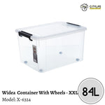 Citylife 84L Multi-Purpose Widea Stackable Storage Container Box With Wheels - XXL X-6324