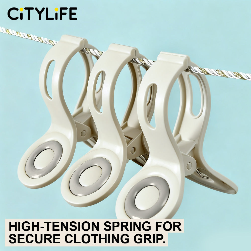 🔥NEW🔥Citylife Plastic Clothes Pegs Laundry Clips Large Jaws Towel Blanket Baby Clothes Hanging Drying Clothespins