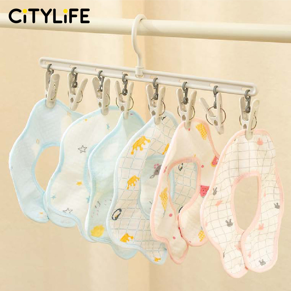 🔥NEW🔥Citylife Windproof Clothes Peg 8/12/24 Hook Socks' Clip Drying Rack Clothes Drying Storage