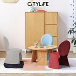 Citylife Sturdy Stackable Kids or Adults Stool Chair with Backrest - (Hold Up To 120kg) D-2123