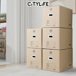 (Bundle of 5) Citylife Big Moving Box / Packaging Carton Box / Storage Box / Courier box Carton Box / Cardboard Box X-9200010203