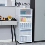 Citylife 135L 5 Tier Drawers Multi-Purpose Modular Cabinet W/O Wheels G-5091