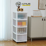 Citylife 72L 4 Tier Drawers Multi-Purpose Comfort Cabinet With Wheels G-5021