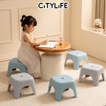 (Bundle of 2) Citylife Sturdy Stackable Picnic Gathering Cuboid Sitting Stool Chair Hold Up To 120kg D-213233