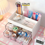 Citylife Multi-Purpose Stationary Holder Desktop Organiser for Office Study Room With Extra Compartments H-8890