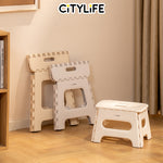 Citylife Foldable Stool Folding Portable Collapsible Sturdy Lightweight Chair - (Hold Up To 120kg) D-20143536