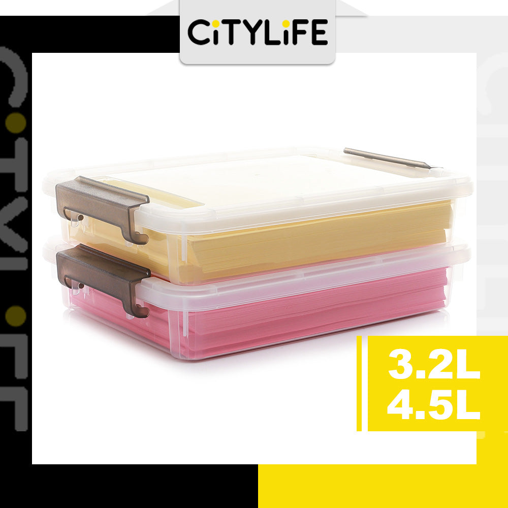 Citylife 3.2L/4.5L Widea Stackable A4 Organizing Box File Storage Container Box X-631213