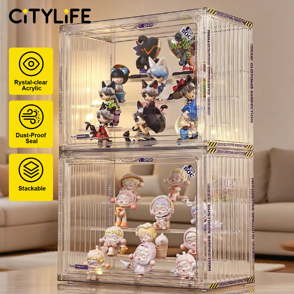 🔥NEW🔥Citylife Popmart Acrylic Display Box Blind Box Display Case Storage Box