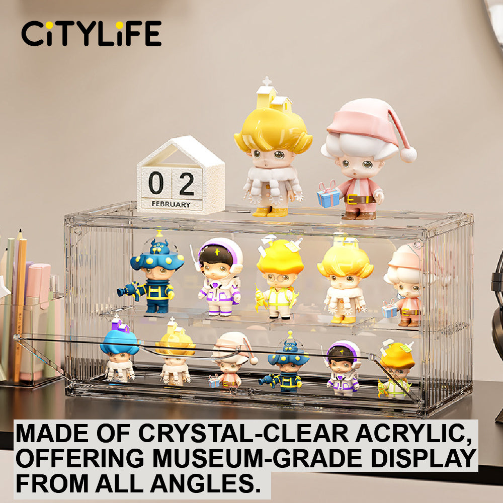 🔥NEW🔥Citylife Popmart Acrylic Display Box Blind Box Display Case Storage Box