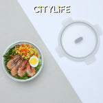 (Bundle of 2) Citylife Air-tight Glass Lunch Box Oven Microwave Glass Food Container Bento Box H-84878889