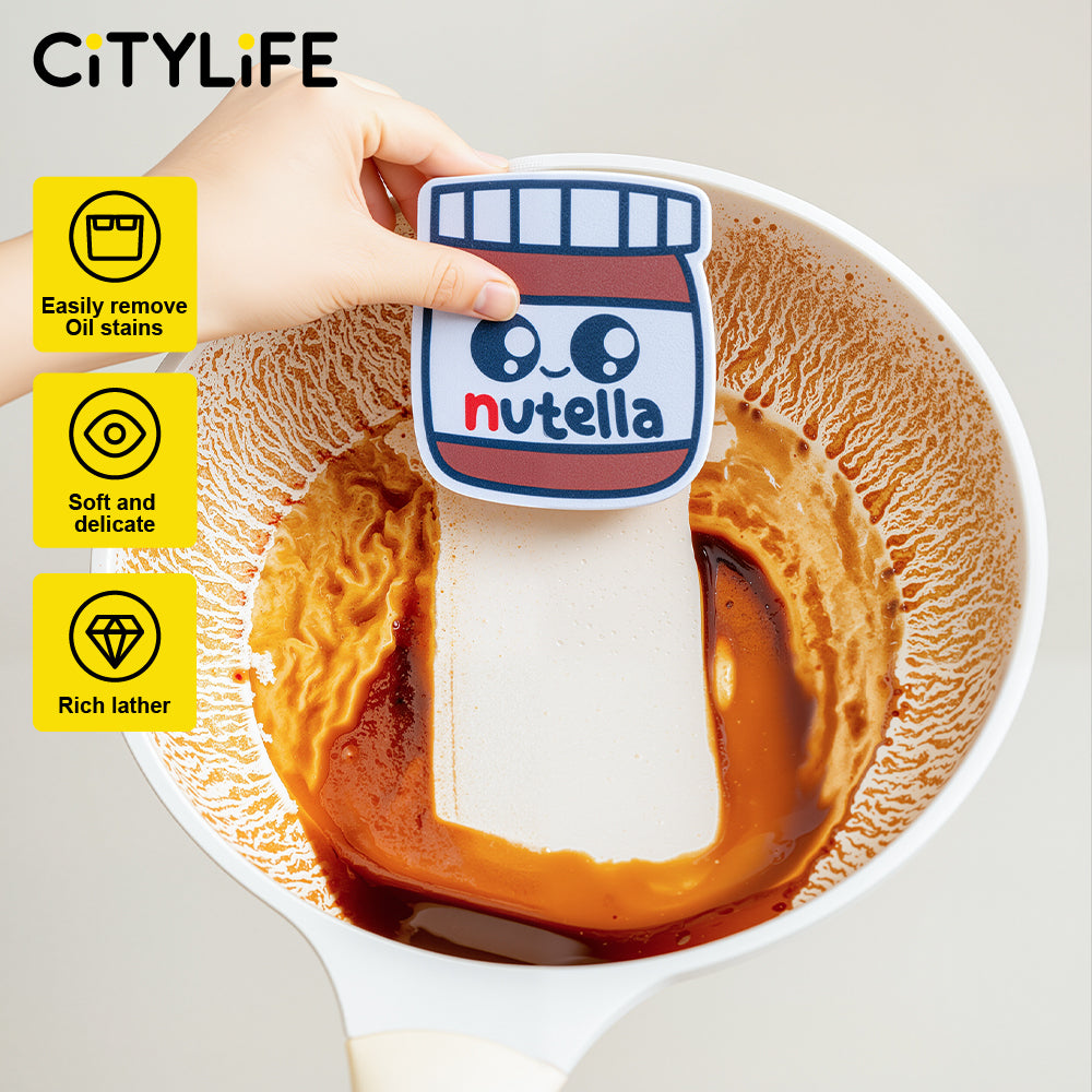 🔥NEW🔥 Citylife Kitchen Sponge Sponge Dual-Side Scrub Sponges for Kitchen Cleaning, Dishwashing