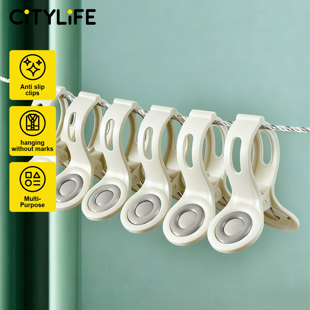 🔥NEW🔥Citylife Plastic Clothes Pegs Laundry Clips Large Jaws Towel Blanket Baby Clothes Hanging Drying Clothespins