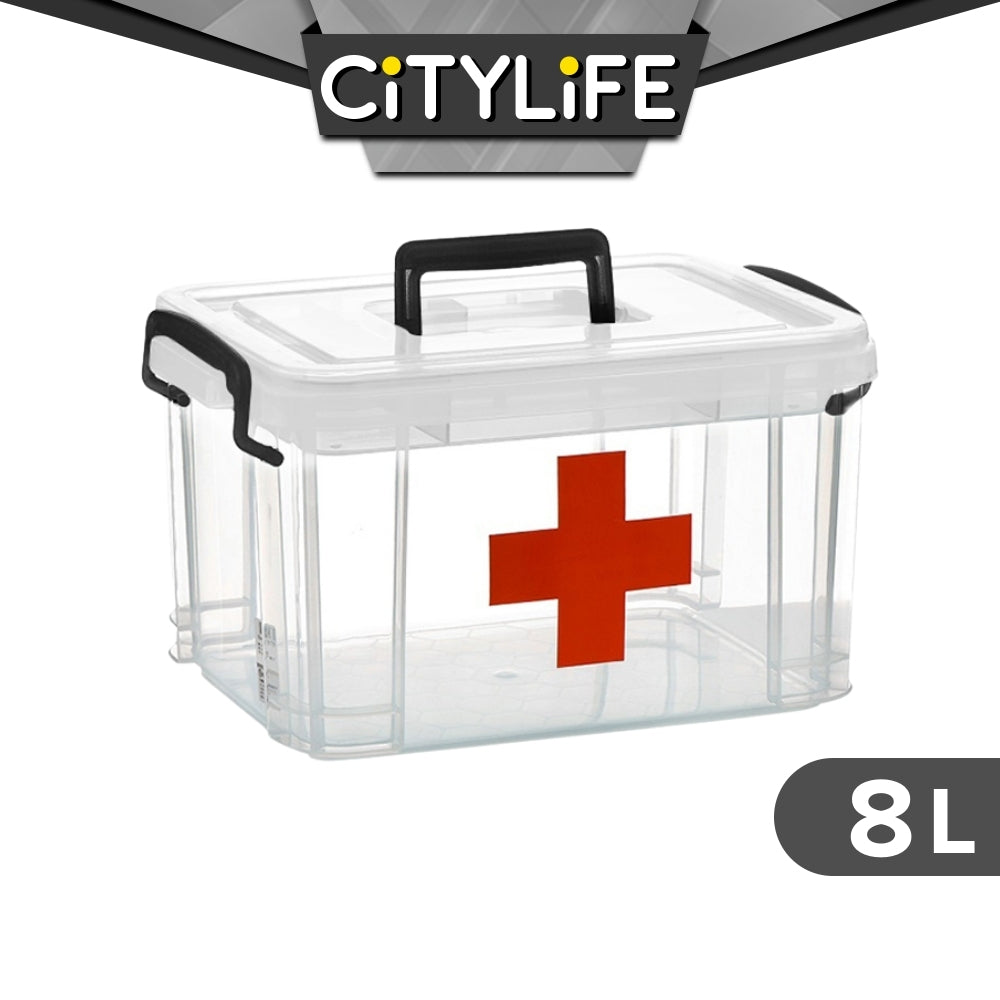 Citylife 8L Handheld Medicine Stackable Storage Container Box First Aid Box Tool Box storage box X-6173