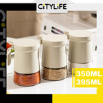 Citylife 350/395ml Large Capacity Seasoning Bottle Bottle Spice Container for Kitchen Cooking Seasonings H-9456