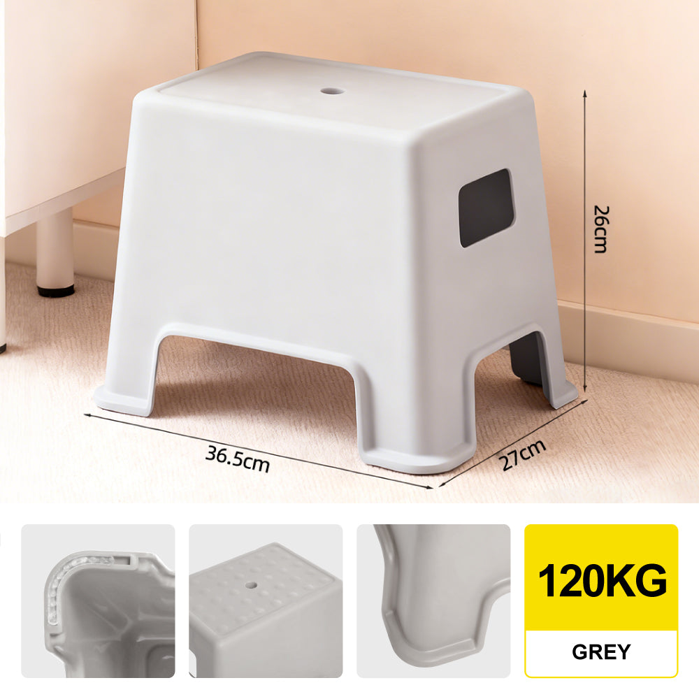 Citylife Haren Stepping Stool Kids Plastic Chair Stackable Lightweight Anti-Skid Low Stool Strong And Durable - (Hold Up To 120kg)