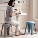 (Bundle of 2) Citylife Sturdy Stackable Picnic Gathering Cuboid Sitting Stool Chair Hold Up To 120kg D-21444546