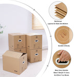 (Bundle of 5) Citylife Big Moving Box / Packaging Carton Box / Storage Box / Courier box Carton Box / Cardboard Box X-9200010203