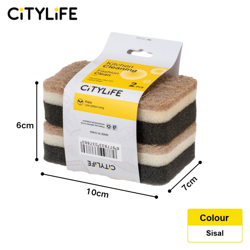 🔥NEW🔥Citylife Kitchen Sponge Sponge Dual-Side Scrub Sponges for Kitchen Cleaning, Dishwashing