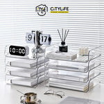 Citylife Acrylic Multi-purpose Stackable Clear Work Table Organiser - Narrow/Wide J-867071