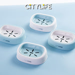 Citylife Soap Box Drain Soap Holder Soap Dish Box Sponge Storage Holder Bathroom Storage Tray H-7011