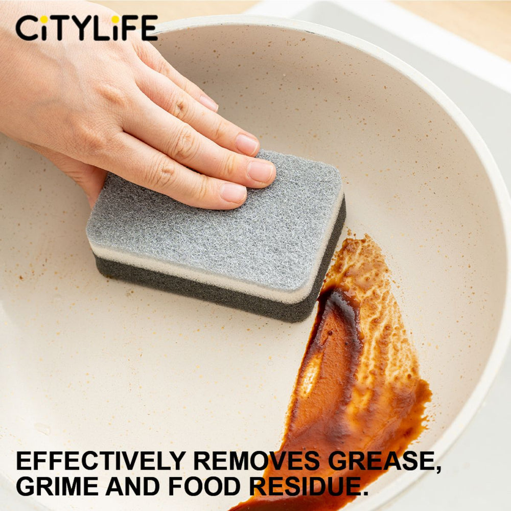 🔥NEW🔥Citylife Kitchen Sponge Sponge Dual-Side Scrub Sponges for Kitchen Cleaning, Dishwashing