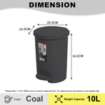 Citylife 10L Rubbish Bin Waste bin dustbin Trash Bins Garbage Bin Kitchen Bin  T-3090