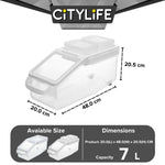 Citylife 7L Rice Storage Container Box Insect-proof Moisture-proof Sealed Food Storage Rice Box T-333537
