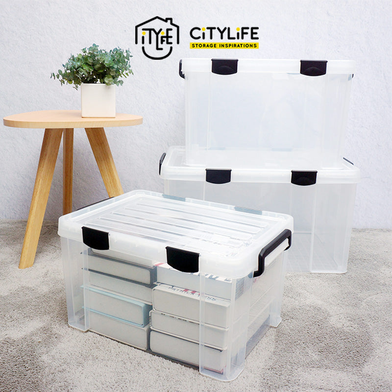 Citylife 26L Hercules Anti-Humidity Multi-Purpose Stackable Strong Storage Container Box X-6371