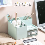 Citylife 1.6L Cosmetics Container Stationery Pencil Holder Desktop Organiser H-7288