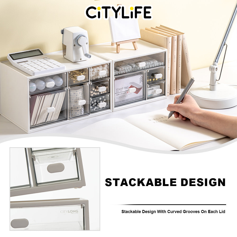 Citylife Stationery Organizer Desk Organiser Drawer Organizer Stackable Desktop Organiser H-72868788