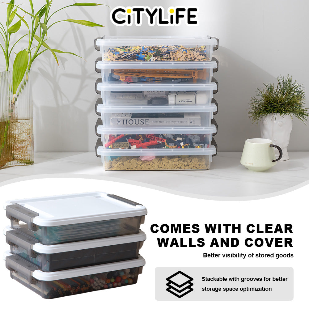 Citylife 3.2L/4.5L Widea Stackable A4 Organizing Box File Storage Container Box X-631213