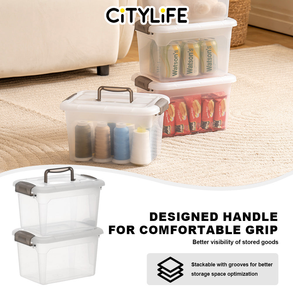 Citylife 5L/8L Handheld Medicine Stackable Storage Container Box First Aid Box Tool Box storage box X-617475