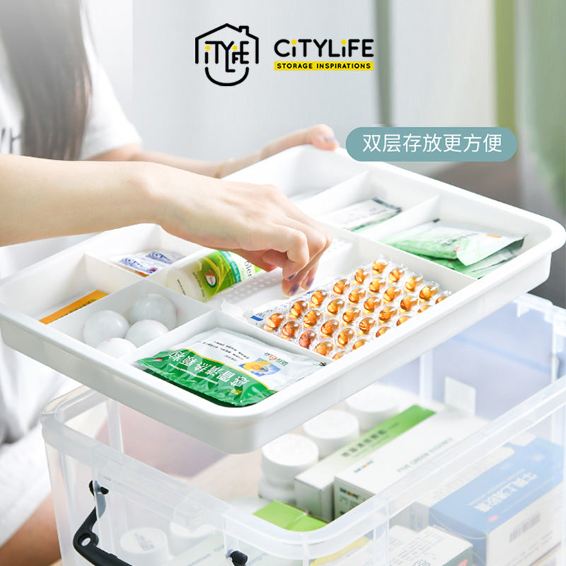 Citylife 8L Multi-Purpose Handheld Medicine Stackable Storage Container Box X-6173