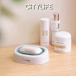 Citylife Soap Box Drain Soap Holder Soap Dish Box Sponge Storage Holder Bathroom Storage Tray H-7011