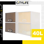 Citylife 40L Stackable Storage Chest Drawers box Home Organizer Drawer Plastic Cabinet G-5205