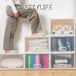 Citylife 40L Stackable Storage Chest Drawers box Home Organizer Drawer Plastic Cabinet G-5205