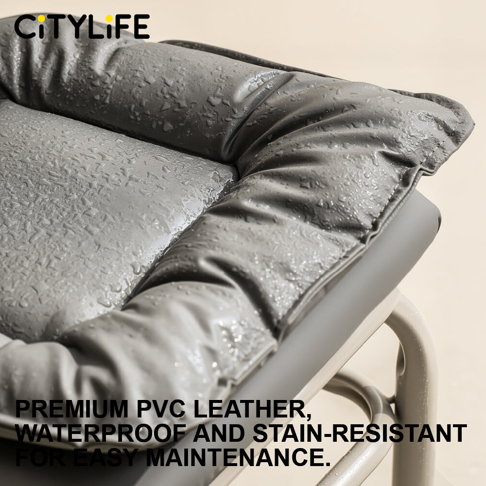 🔥NEW🔥Citylife Swivel Low Roller Seat Stool Children Small Chair Round Stool with Sofa Cushion Foot Pulley Moving