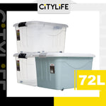 Citylife 72L Large Capacity Stackable Box Storage Container Box With Wheels - XL X-6130