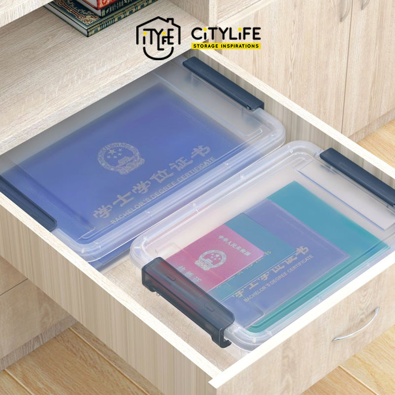 (Bundle of 2) Citylife 3.2L Multi-Purpose Widea Stackable Storage Container Box - Flat Version X-6313