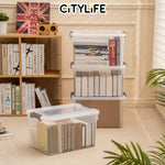 Citylife 30L Widea Transparent Storage Box Stackable Storage Container Box - XL X-6325