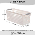 (BUNDLE OF 2) - Citylife Plastic Storage Basket Organizer Toy Storage Kitchen Organizer with handle Basket with holes L-7101020304